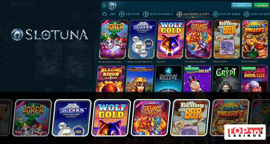Slotuna Casino login from laptop and phone